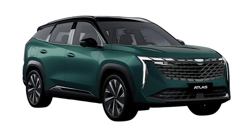 Geely Atlas в цвете Racing Green