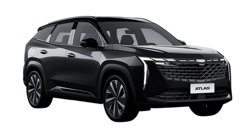 Geely Atlas в цвете Onyx Black